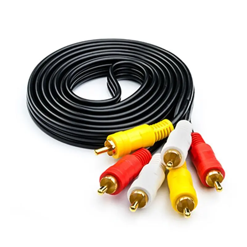 Кабель Atcom 3хRCA/3хRCA M/M 7.5 м Black 13275 пакет