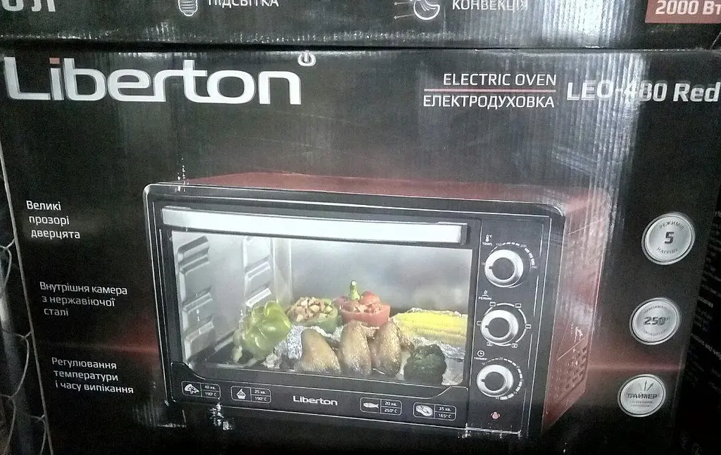 Електродуховка Liberton LEO-480 Red 48 л - фото 9