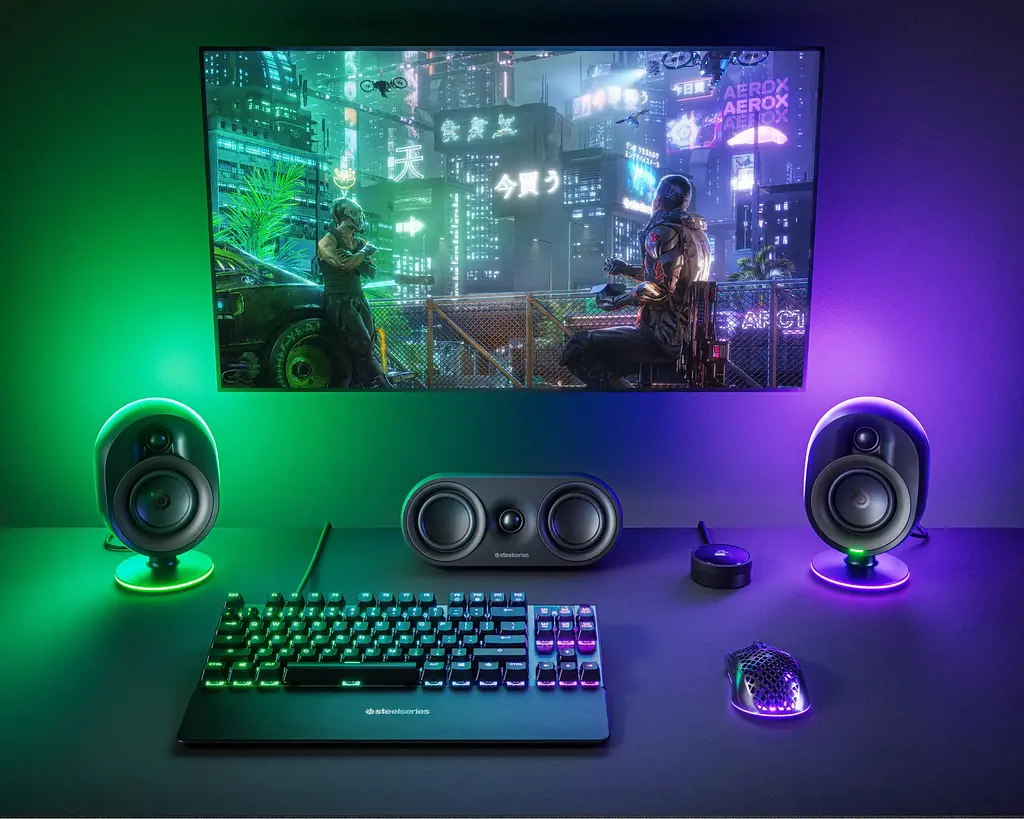 Акустическая система 5.1 SteelSeries Arena 9 Bluetooth RGB - фото 8
