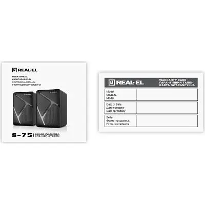 Акустична система REAL-EL S-75 Black (EL121100015) - фото 6