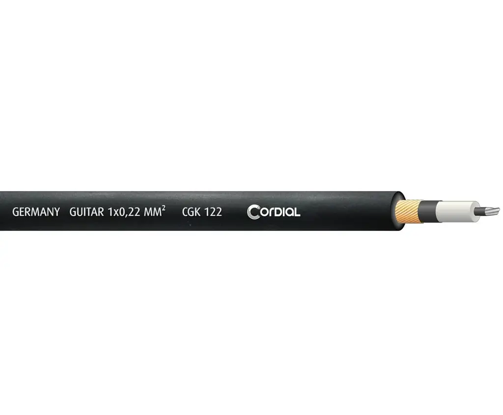 Инструментальный кабель Jack 6,3 — Jack 6,3 угловой 6.0м Cordial CSI 6 PR-GOLD - фото 2