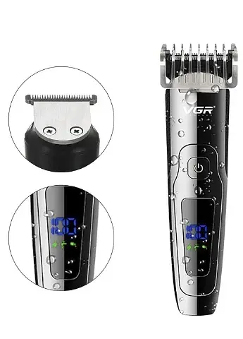 Професійна машинка для стрижки волосся VGR V-072 бороди та вусів USB - фото 4