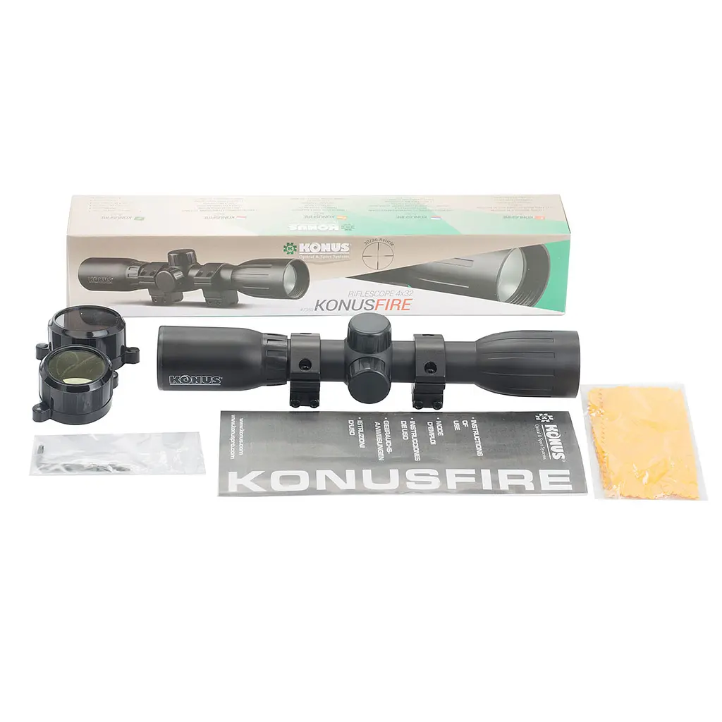 Оптичний приціл KONUS KONUSFIRE 4x32 30/30 (з кільцями) - фото 4