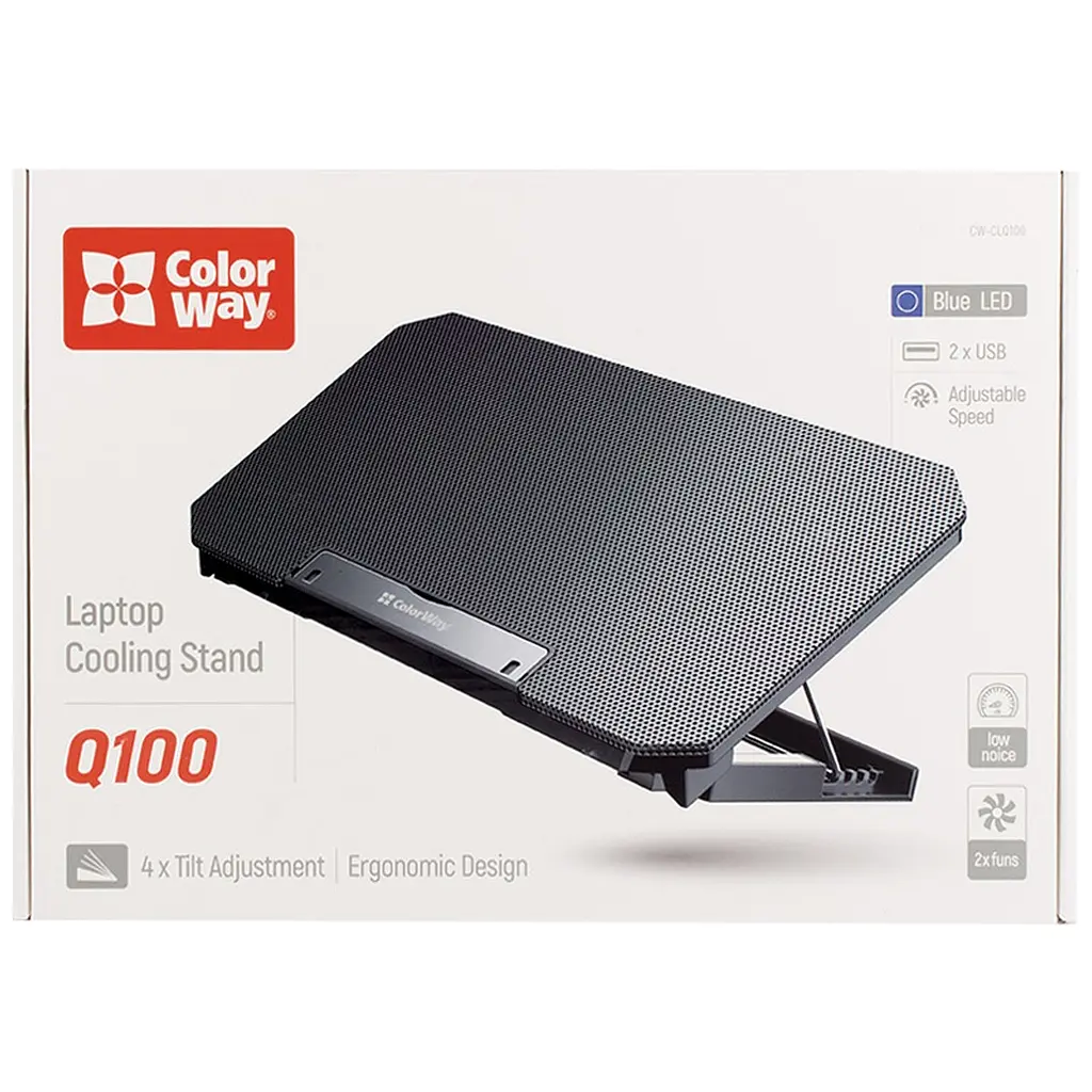 Подставка для ноутбука ColorWay Cooling Laptop Q100, 10-17 (CW-CLQ100) - фото 11