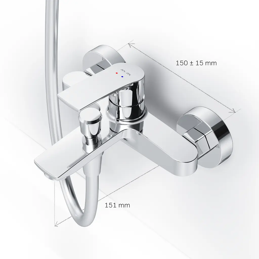 Змішувач для ванни та душу AM.PM Pride хром F7C10000 - фото 8