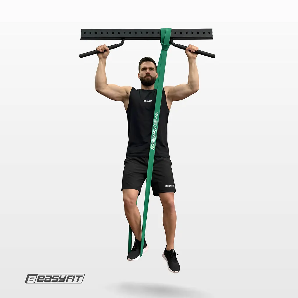 Гумова петля EasyFit 19-65 кг Зелена - фото 2