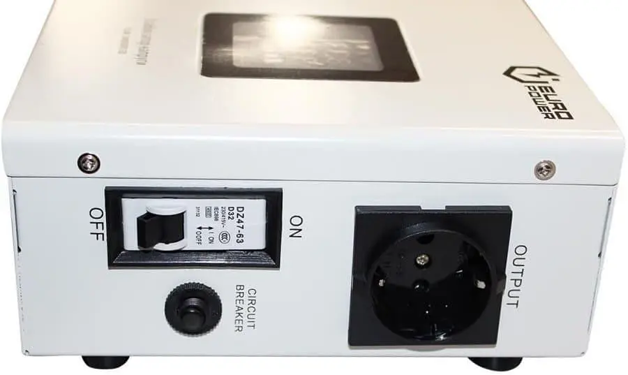 Стабилизатор напряжения Europower SLIM-5000SBR LED 3500 Вт (SLIM-5000SBR LED) - фото 3
