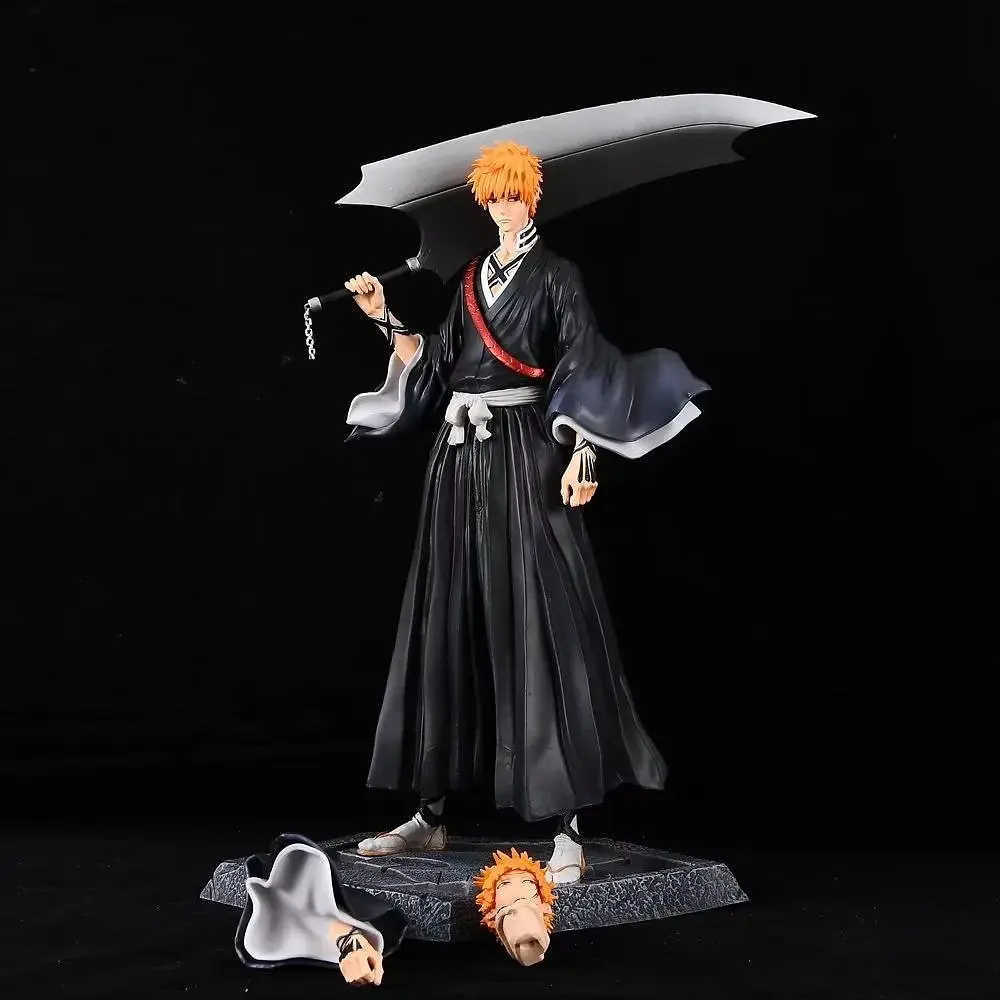 Фигурка  Блич Ичиго Куросаки Bleach Kurosaki Ichigo со сменной головой 33 см CH B KI 33 - фото 2