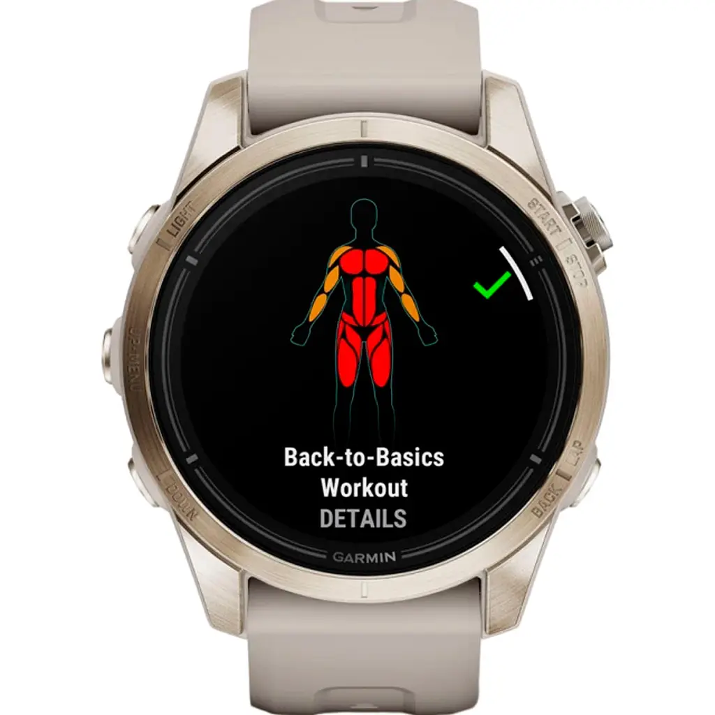 Смарт-часы Garmin Epix Pro [Gen 2] Sapphire Edition 42mm Soft Gold with Light Sand Band [010-02802-10] [86536] - фото 6