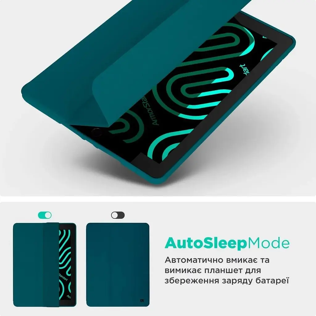 Чохол-книжка ArmorStandart Smart Fold Pen для Apple iPad 11 2025 (A16) / 10.9 2024 / 2022 Pine Green (ARM74943) [133701] - фото 7