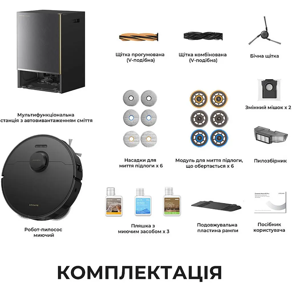 Робот-пилосос Dreame Bot MatriX 10 Pro Black (RLM61HE-Bl) [174982] - фото 10