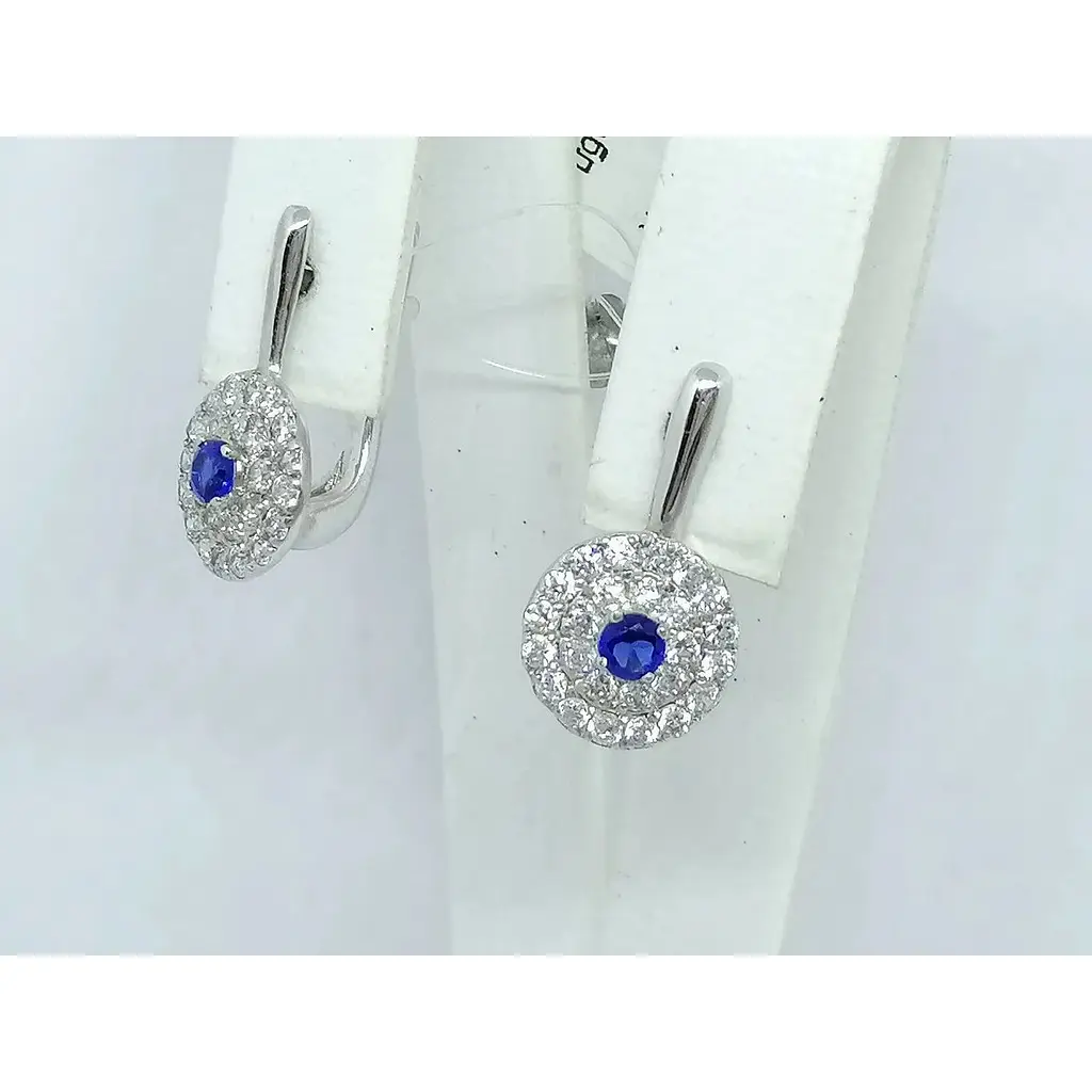 Серебряные серьги Qvaliz с фианитами. 902-00646 - фото 2