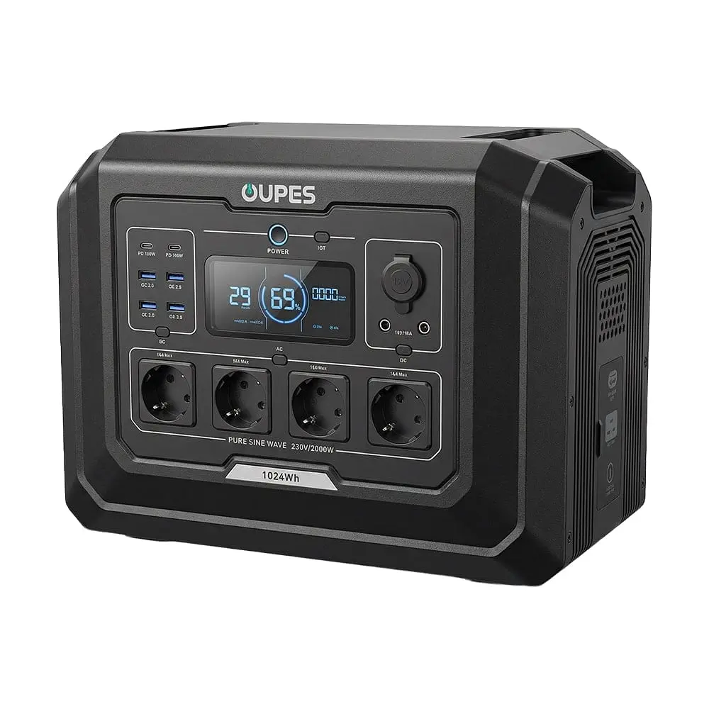 Портативна зарядна станція OUPES Mega 1 S1 2000W 1024Wh LiFePO4 (42-00306) - фото 16