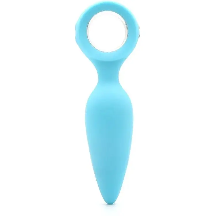 Анальна вібропробка KisToy Orville Blue - фото 2