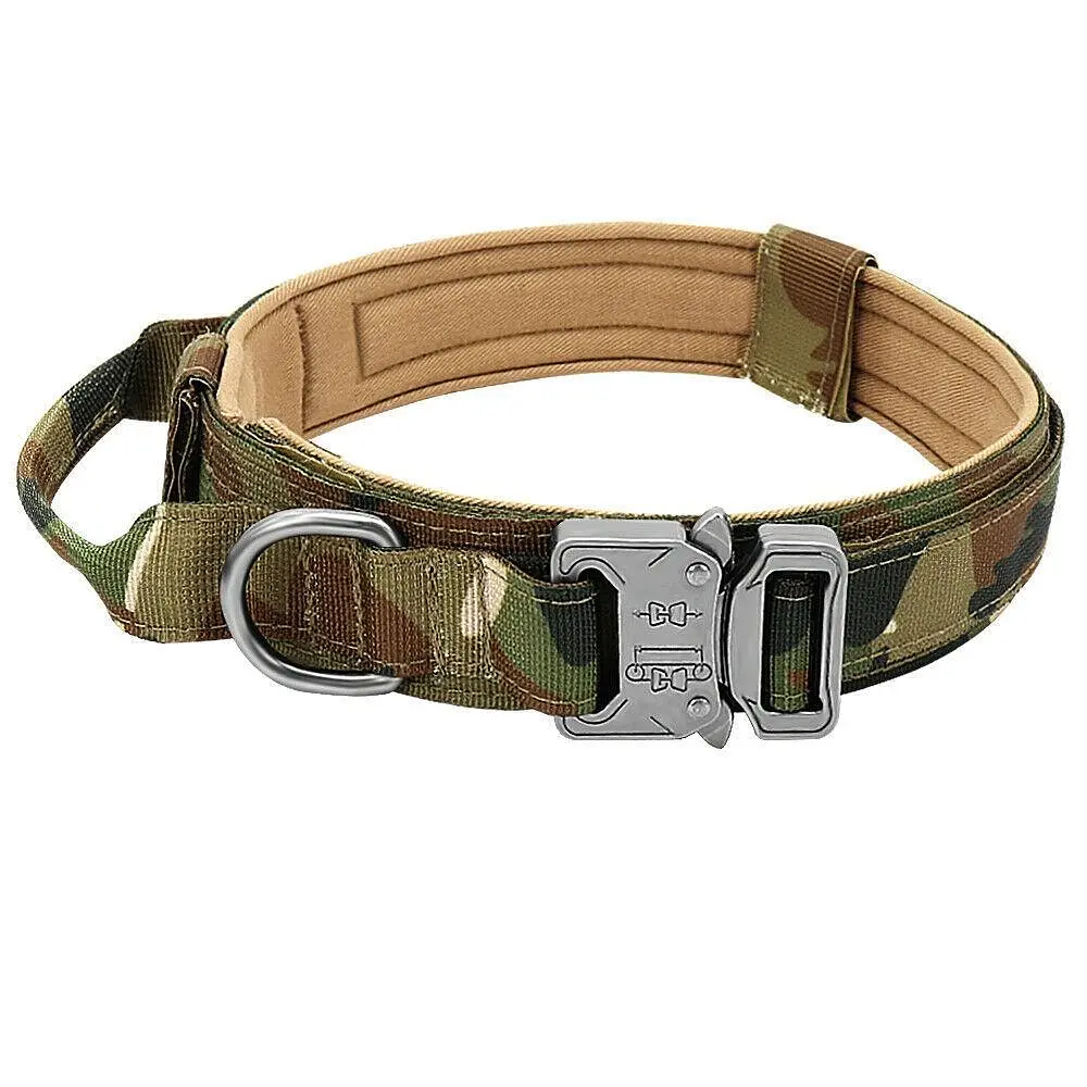 Нашийник для собак з повідцем Harness, нейлоновий з металевою пряжкою-фастекс L, Камуфляж - фото 3