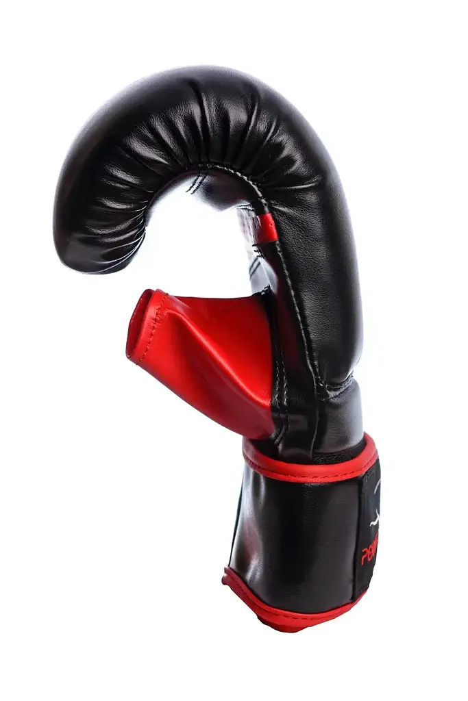 Рукавиці боксерські Power Play 3025, Black/Red - S - фото 4