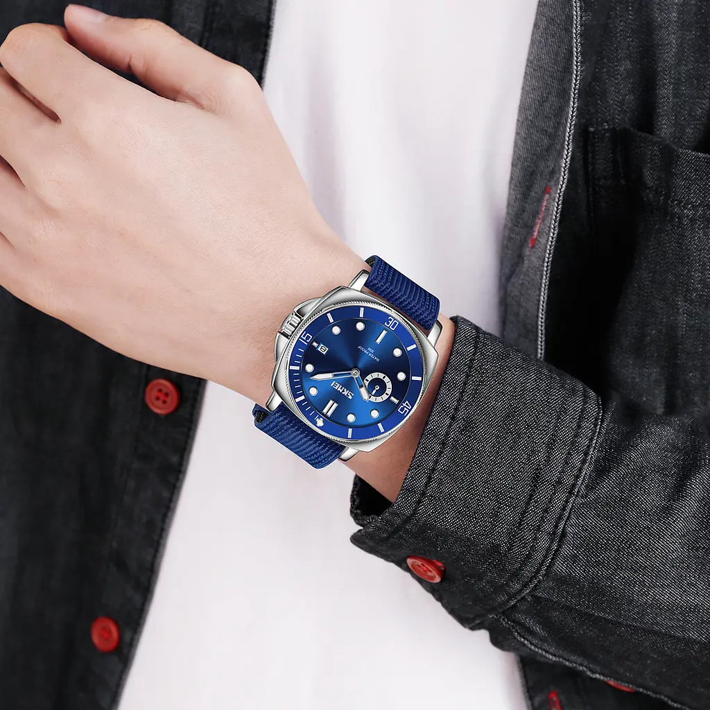 Чоловічий наручний годинник 9328BU Blue Skmei acs0030906 - фото 3