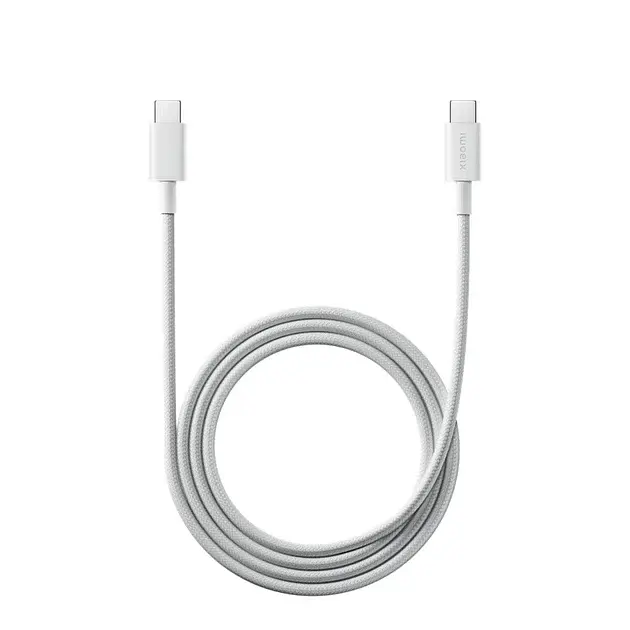 Кабель Xiaomi Braided Type C to Type C 60 W 3 A (BHR 0878 GL) white 1 m UA - фото 3