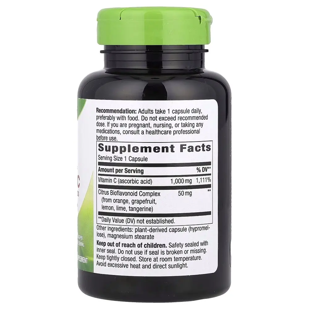 Вітамін С з цитрусовими біофлавоноїдами Nature's Way Vitamin C with Bioflavonoids Extra Strength, 100 капсул - фото 2