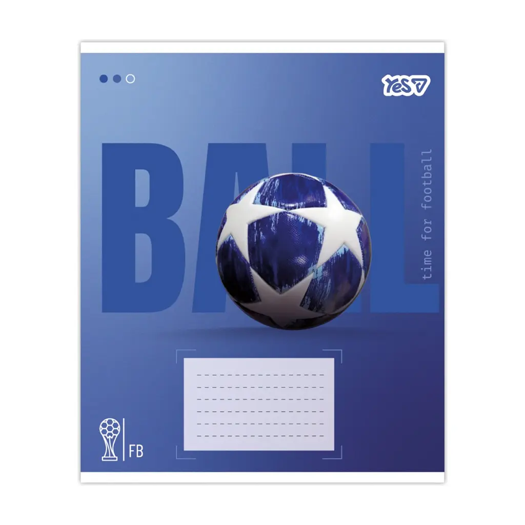 Зошит Yes Ball А5 24 аркуша клітинка (768681), в асортименті - фото 2