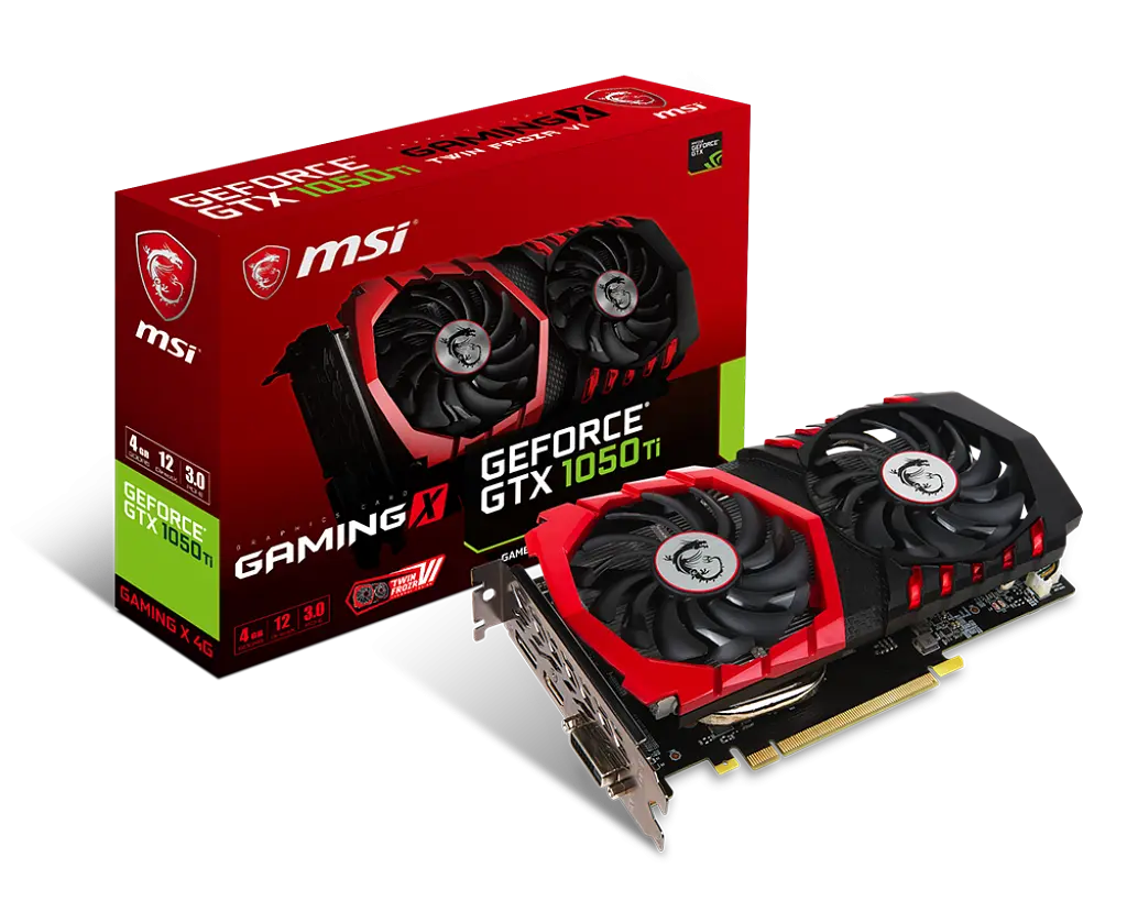 Відеокарта GeForce GTX 1050 Ti 4GB MSI Gaming X (GTX 1050 Ti GAMING X 4G) Б/В - фото 2
