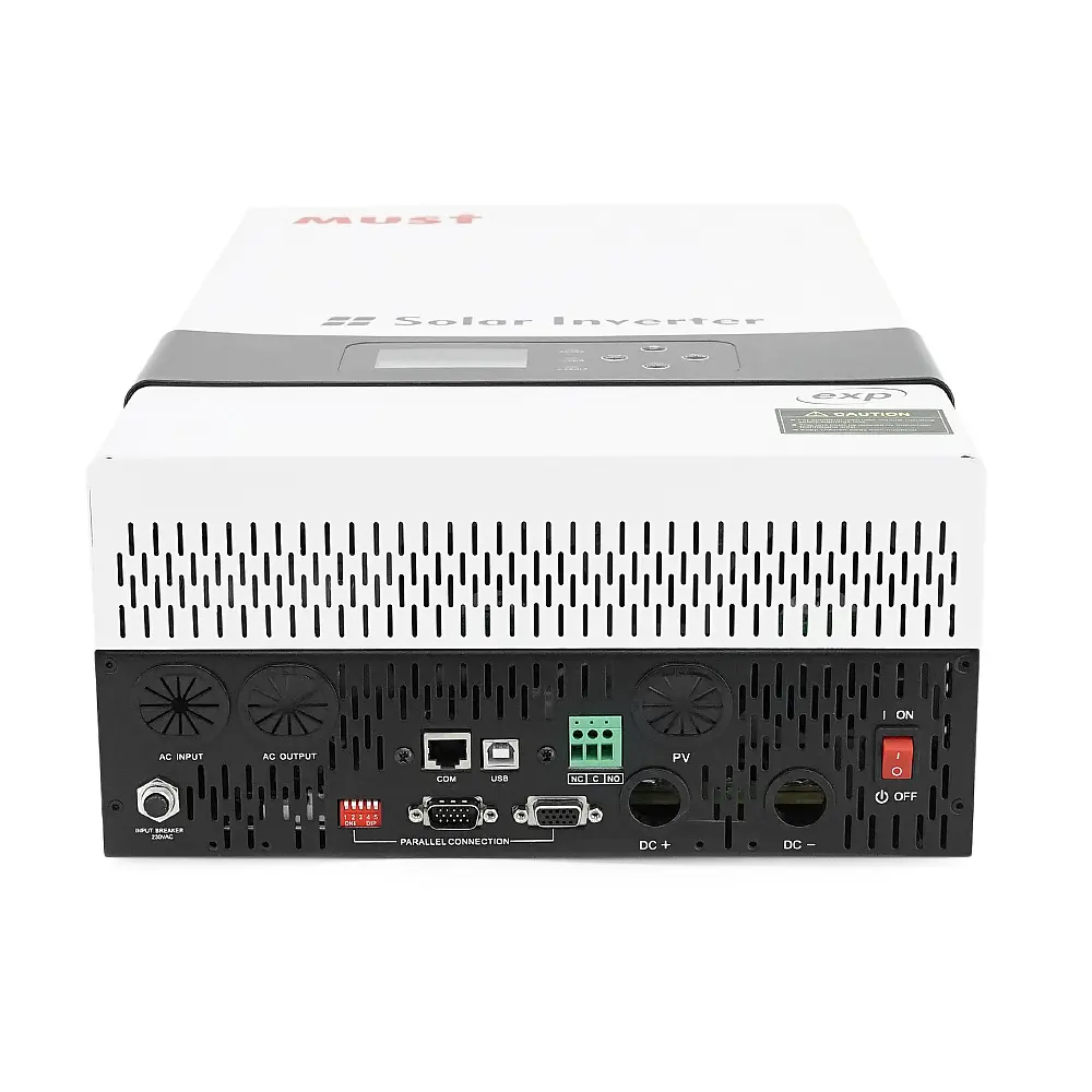 Гібридний інвертор MUST PH19-6048EXP, 6000W, 48V, струм заряду 1-60А, 160-275V, MPPT (80А, 450 Vdc), 490х300х150 - фото 3