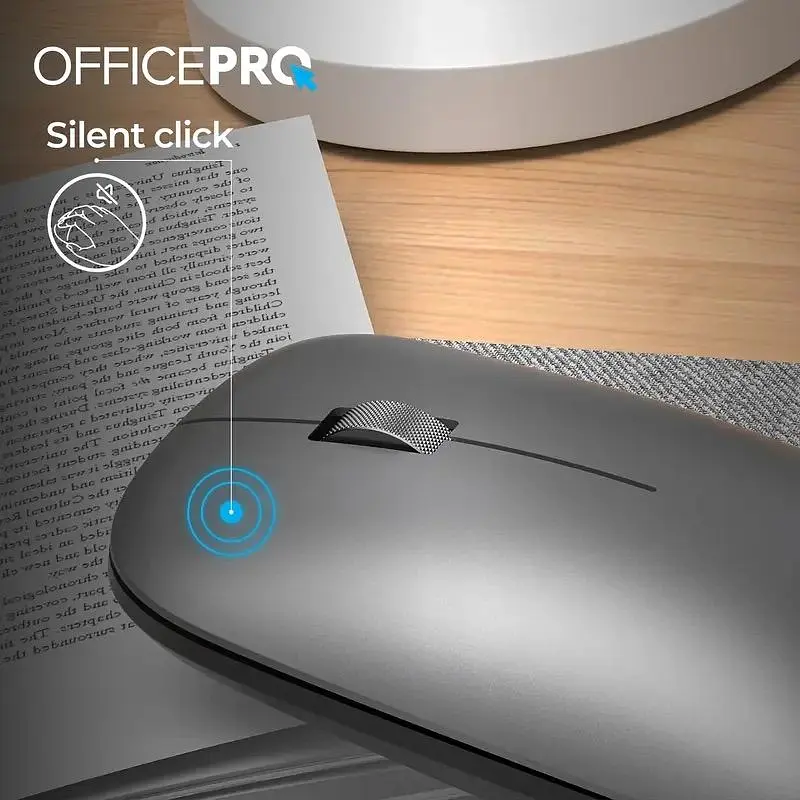 Мышь OfficePro Silent Click Wireless Gray (M225G) - фото 7