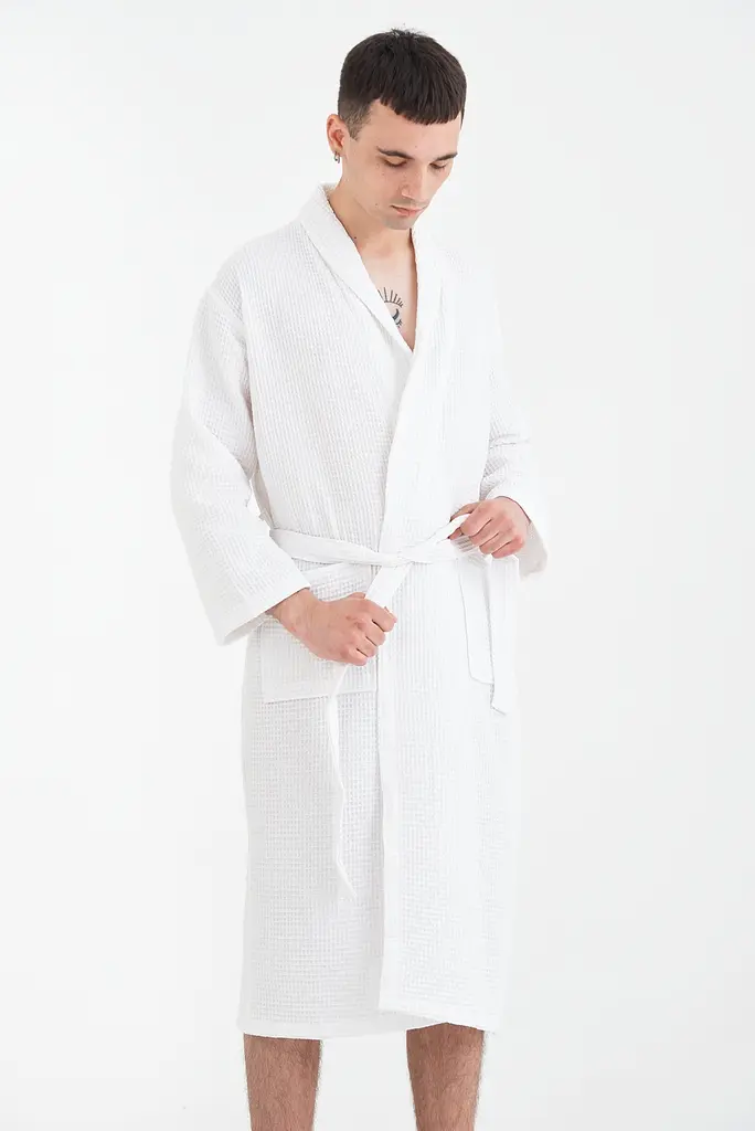 Халат Lotus Home - Waffle white XL - фото 7