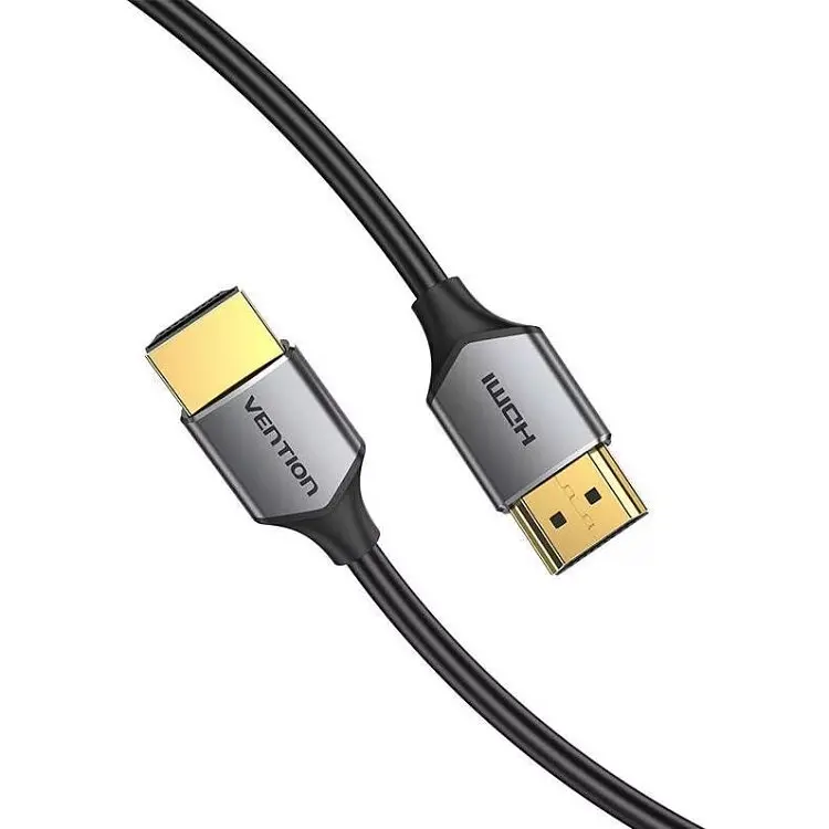 Кабель HDMI M-M, 1.0 м, V2.0, 4K 60Гц PVC сірий Vention - фото 4