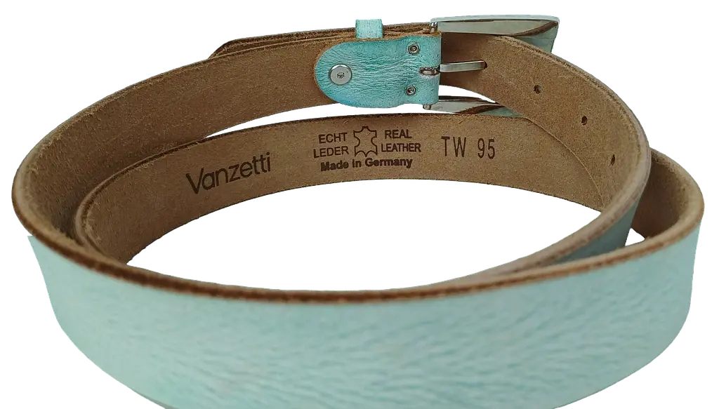 Жіночий ремінь Vanzetti RMT132 натуральна шкіра 2,8 см Бірюзовий - фото 9