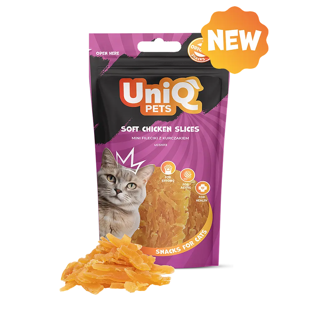 Ласощі для котів Uniq PETS CAT SNACKS MIMI М'які курячі слайси, 50 г - фото 2