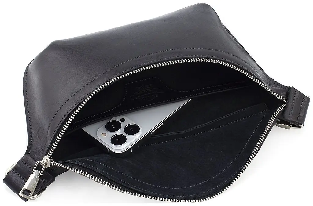 Кожаная женская сумка на пояс GRANDE PELLE sum0026712 - фото 8