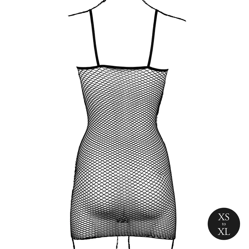 Міні-сукня Le Désir With Fishnet Structure, One Size (чорний) - фото 9