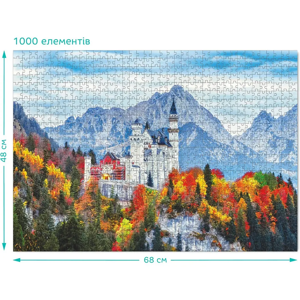 Пазл DoDo Замок Нойшванштайн, Германия, 1000 элементов (301169) - фото 3