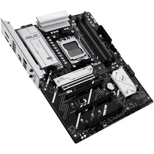 Материнська плата Asus AM5 B650E MAX Gaming WIFI, B650, 4xDDR5, Int.Video (CPU), 4xSATA3, 3xM.2, 1xPCI-E 5.0x16, 1xPCI-E 4.0x16, 2xPCI-E. 2.5Gb, WiFi 6E, Bluetooth 5.3, 8xUSB 3.2/8xUSB 2.0, HDMI/DP, ATX - фото 4