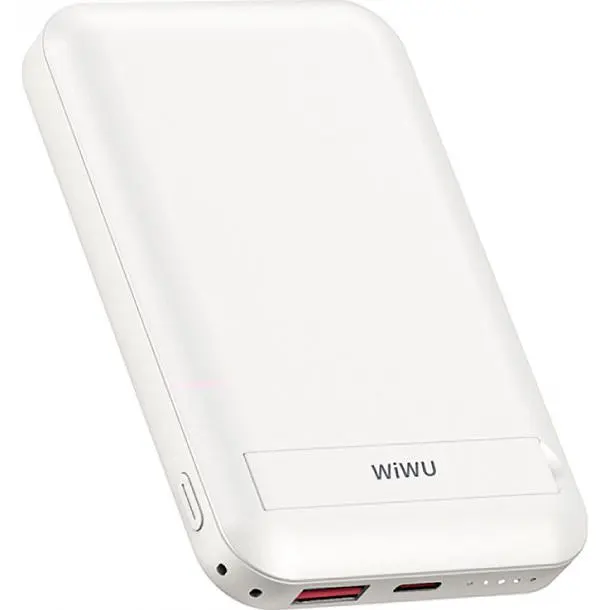 Зовнішній акумулятор WiWU Snap Cube Magnetic Wireless Charger 10000mAh White (6973218947020) [104333] - фото 2