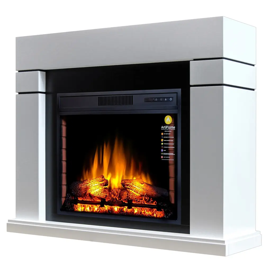 Електрокамін ArtiFlame LINDOS AF28S БІЛИЙ Б'ЯНКО - фото 2
