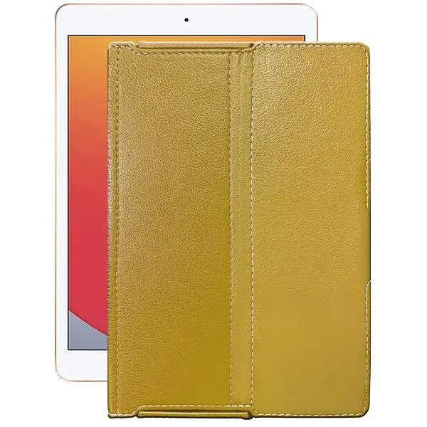 Чехол StatusCASE из экокожи для планшета Apple iPad 8 10,2 (2020) Золотой - фото 1