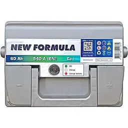 Акумулятор автомобільний New Formula 6СТ-60Ah АзЕ 540А (EN) (-/+) - фото 2