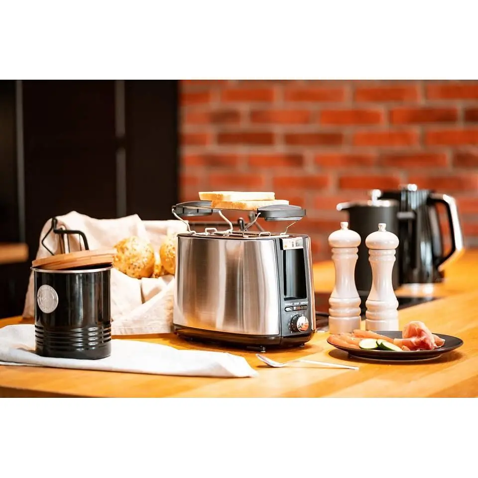 Тостер + підставка для булочок Adler AD 3214 900 Вт 7 режимів нержавіюча сталь автовідключення - фото 8