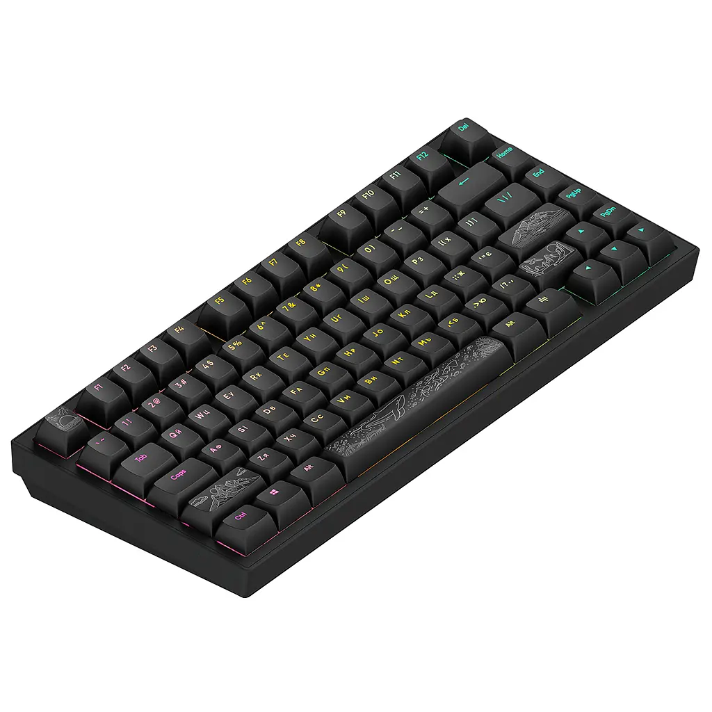 Клавіатура Dark Project ALU81 Terra Nostra PBT RGB Mech G3MS Moonstone Black (DPKB_NOSTRA_81_ANSI_BLACK_UA) - фото 4