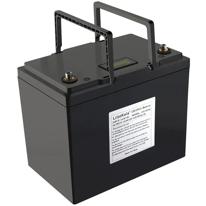 Акумуляторна батарея LiitoKala LiFePO4 12V100Ah, LCD (12V100Ah LiFePO4 LCD) - фото 2