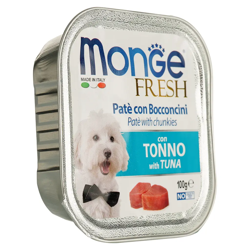 Вологий корм Monge Dog Fresh з тунцем, 100 г - фото 3