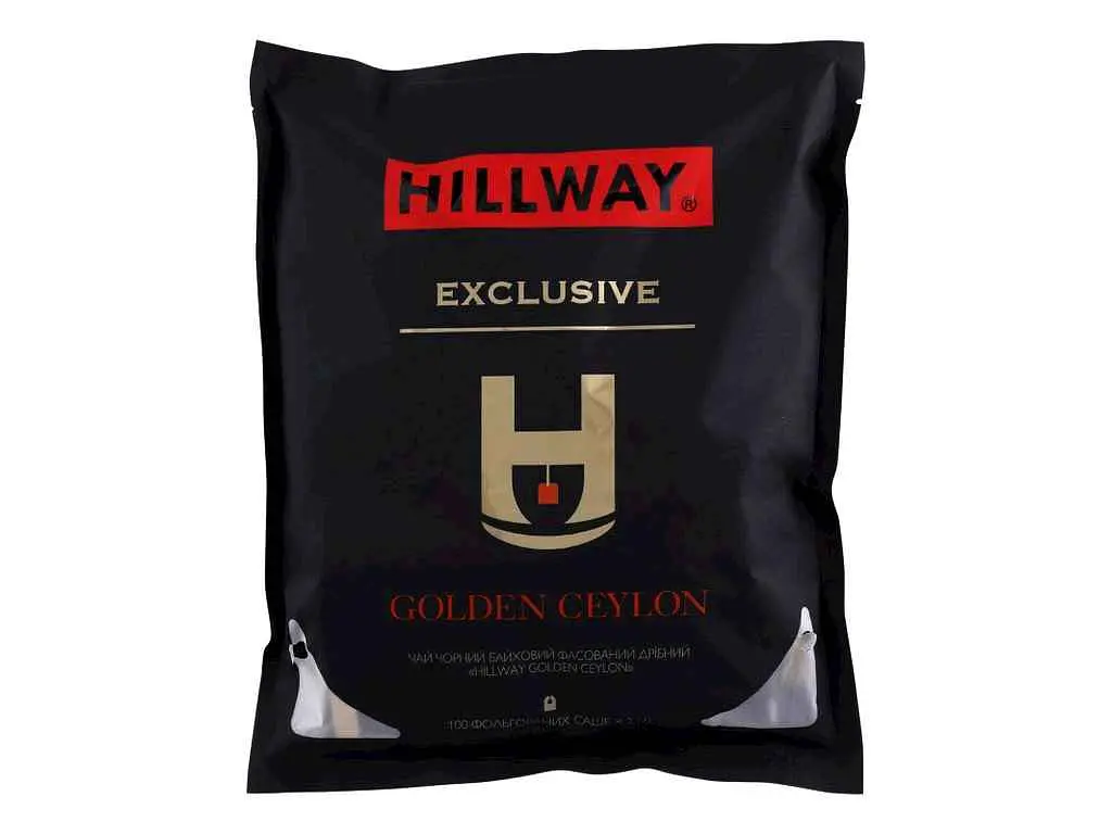 Чай пакетований чорний Hillway Ексклюзив Голден Цейлон (ф/п 2 г) 100 пакетиків