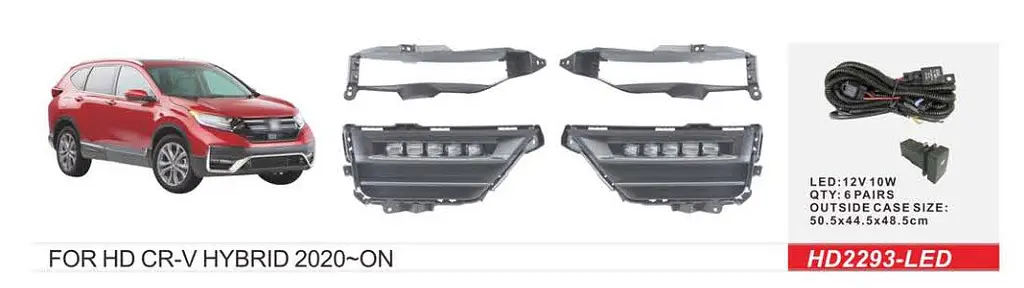 LED Протитуманні фари для Honda CR-V 2019- з проводкою Комплект (HD-2293-LED) - фото 3