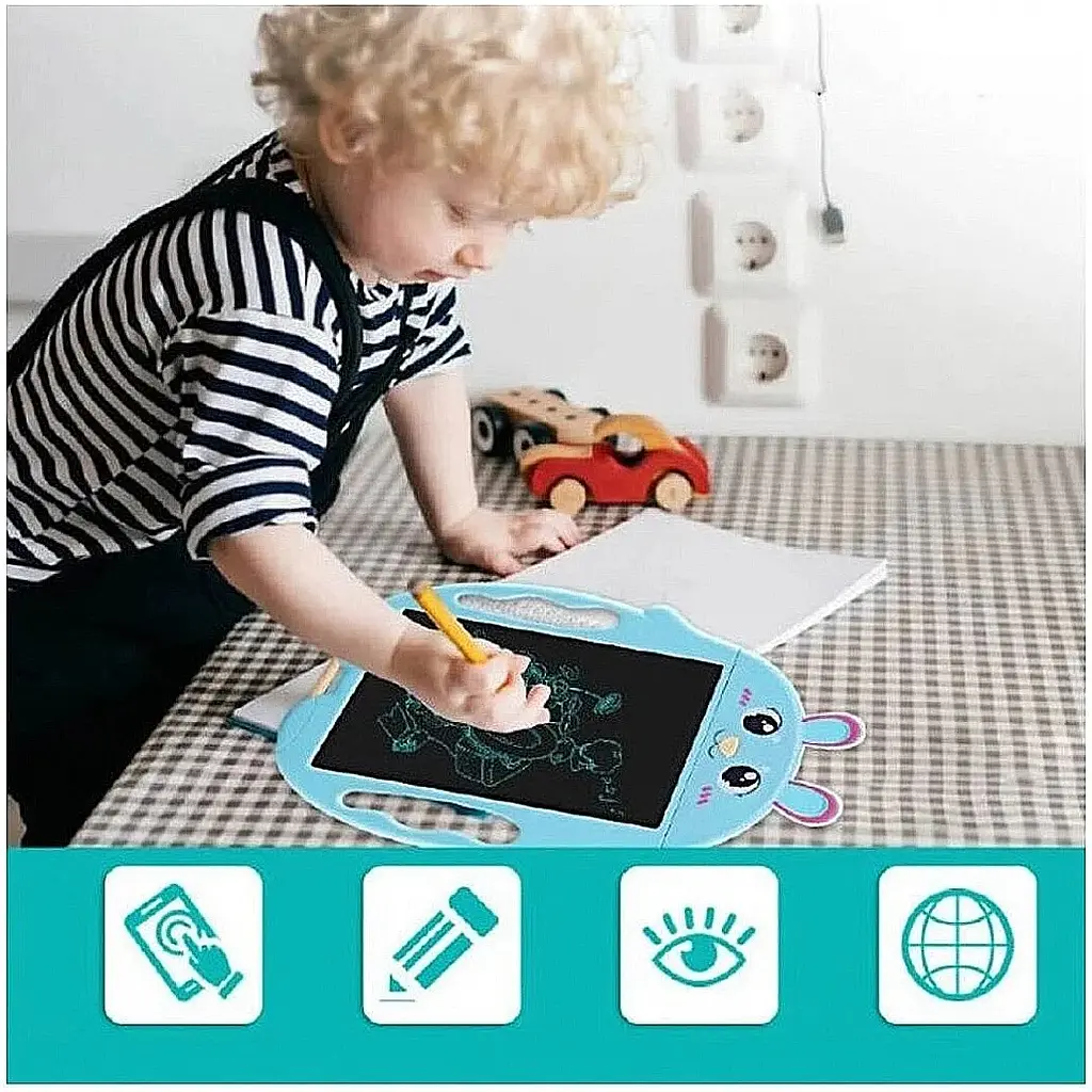 Планшет для малювання DK Kids Pad 9" Color Bunny Blue [115845] - фото 4