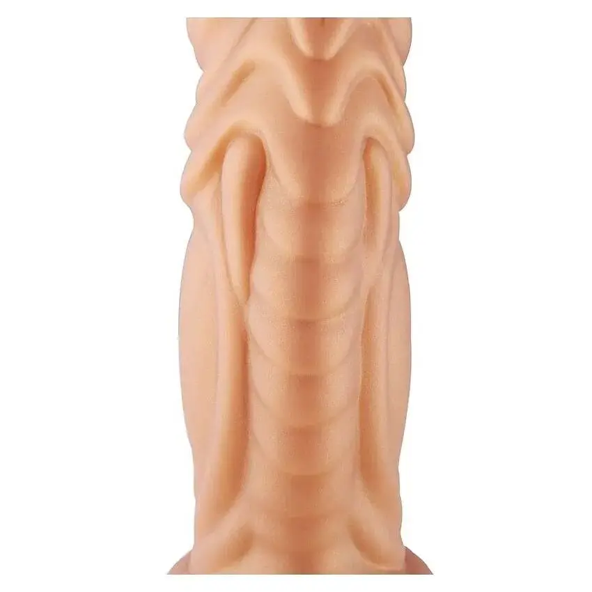 Фалоімітатор Hismith Slightly Curved Silicone Dildo Monster Series кріплення KlicLok для секс-машин - фото 5