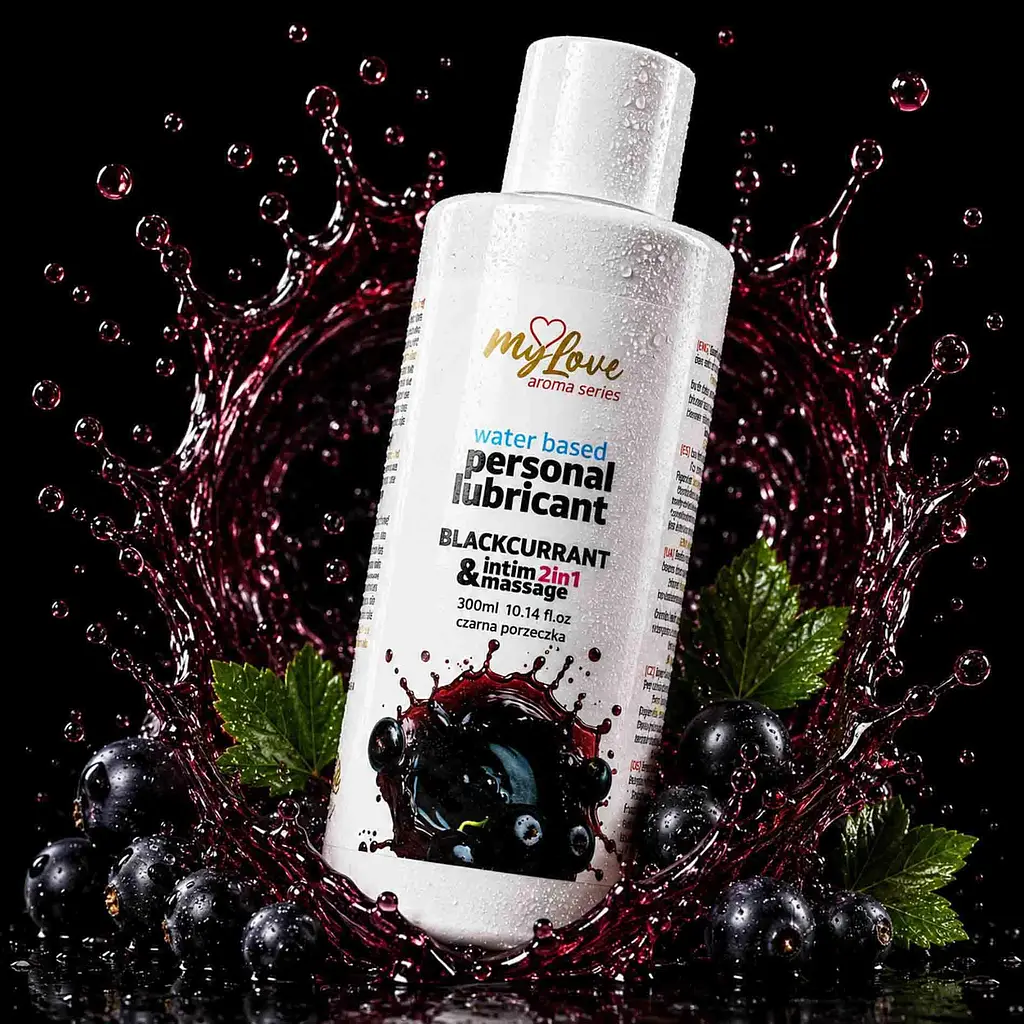 Лубрикант та масажний гель MyLove Aroma Series Чорна смородина 300 мл - фото 2