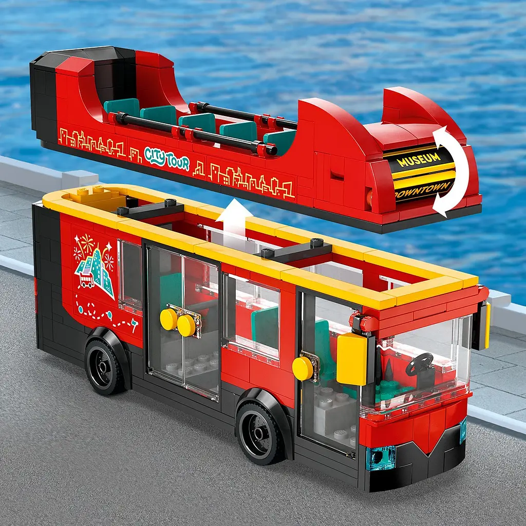 Конструктор LEGO City Червоний двоповерховий екскурсійний автобус 384 деталі (60407) - фото 9