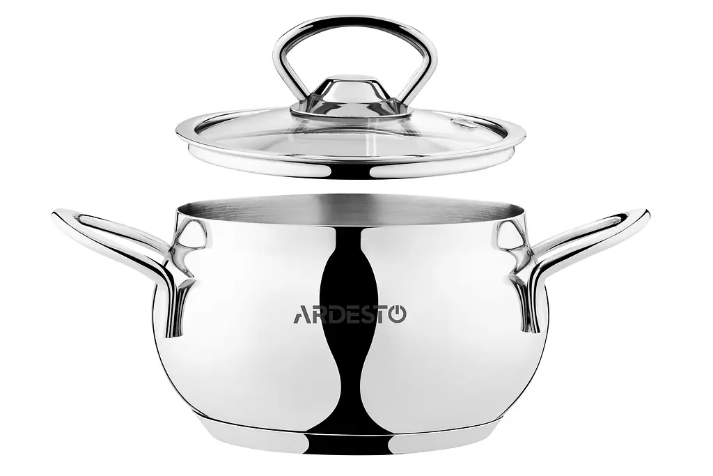 Кастрюля Ardesto Black Mars со стеклянной крышкой 1.1 л (AR0706S) - фото 4